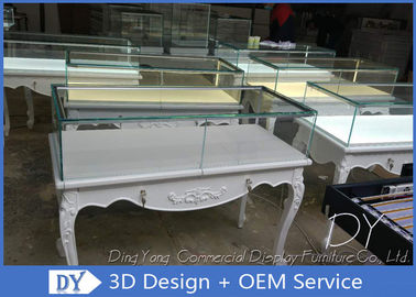 3D Design Wood Glass Jewelry Display Showcase With Lock ขนาด 1200X550X950 มม.