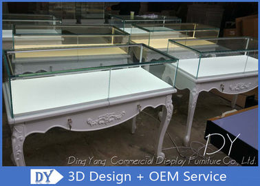 3D Design Wood Glass Jewelry Display Showcase With Lock ขนาด 1200X550X950 มม.