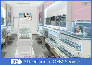 โครงสร้างตู้แสดงสินค้าร้านประดับด้วย MDF + แก้ว + LED + ล็อค / เฟอร์นิเจอร์ร้านประดับ